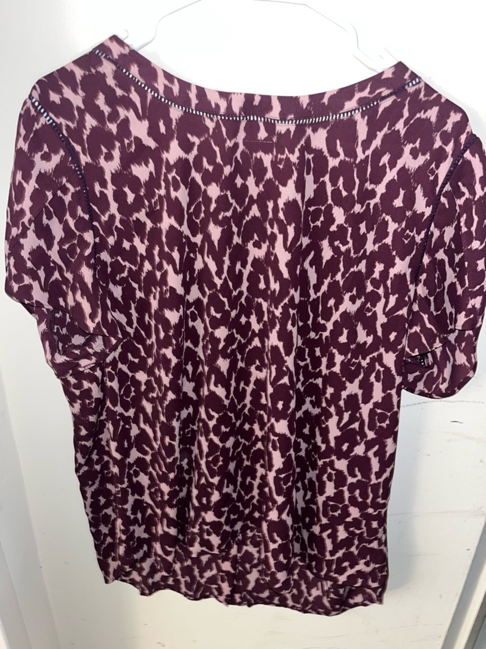 41 Hawthorn Purple and Blush Leopard Print Top - Picture 4 of 4